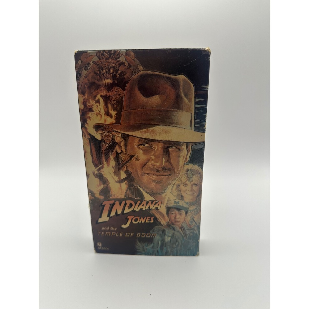 Indiana Jones and the Temple of Doom VHS 1984 Paramount Harrison Ford Movie